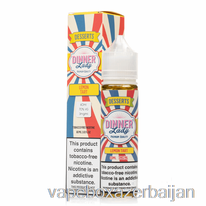 Vape Smoke Lemon Tart - Vape Dinner Lady - 60mL 0mg